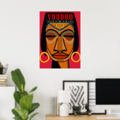 Poster Style Voodoo Face Matisse (Bureau à domicile)
