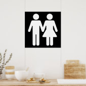 Poster Style WC couple (Cuisine)