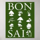 Poster Styles de base de l'arbre Bonsai (Devant)