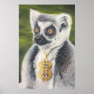 Poster Stylin Lemur