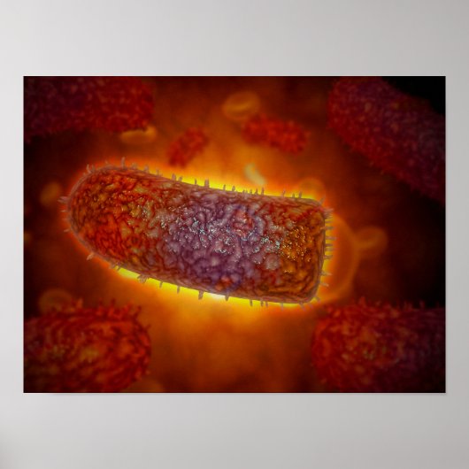 Poster Stylisé Rabies Particules virus 2 (Devant)