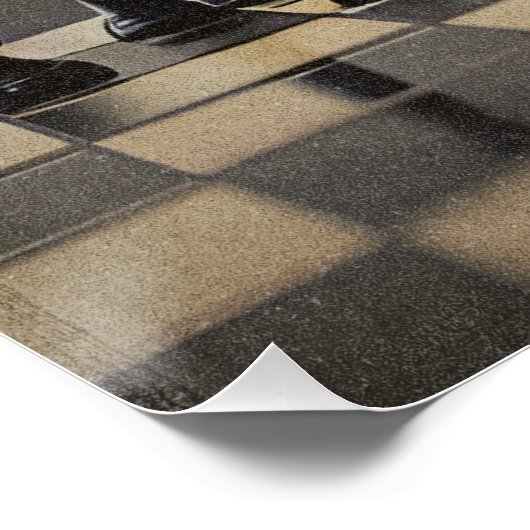 Poster Stylish Chess "The Kings Game" (Coin)