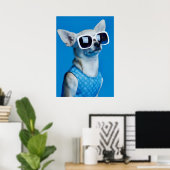 Poster Stylish Chihuahua in Sunglasses (Bureau à domicile)