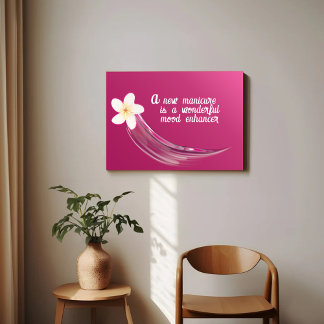 Poster Stylish Nail Flower Design