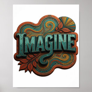 Poster Stylish Teal IMAGINE