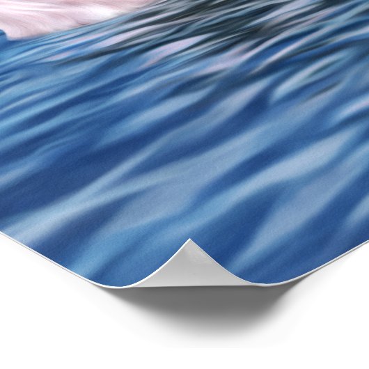 Poster Stylized Basking Leatherback Sea Turtle (Coin)