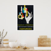 Poster Stylized Hand Holding A Perfume Bottle (Cuisine)