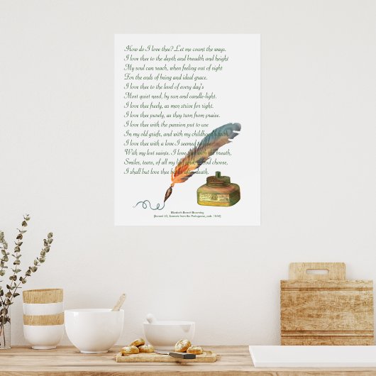 Poster Stylo et encre (Cuisine)