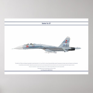 Poster Su-27 Russie 2