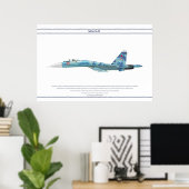 Poster Su-27 Russie 3 (Bureau à domicile)