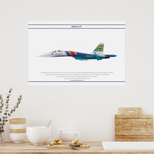 Poster Su-27 Russie 4 (Cuisine)