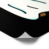 Poster Su-purr-naturelle Cativité Funny Cat Pun Dark BG (Coin)