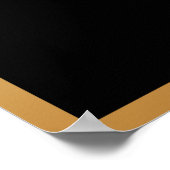 Poster SubhanAllah arabe calligraphie islamique Gold Blac (Coin)