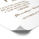 Poster Sublimez votre mariage avec du prosecco et de l'he (Coin)