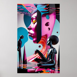 Poster Submergé dans le Nouveau Monde