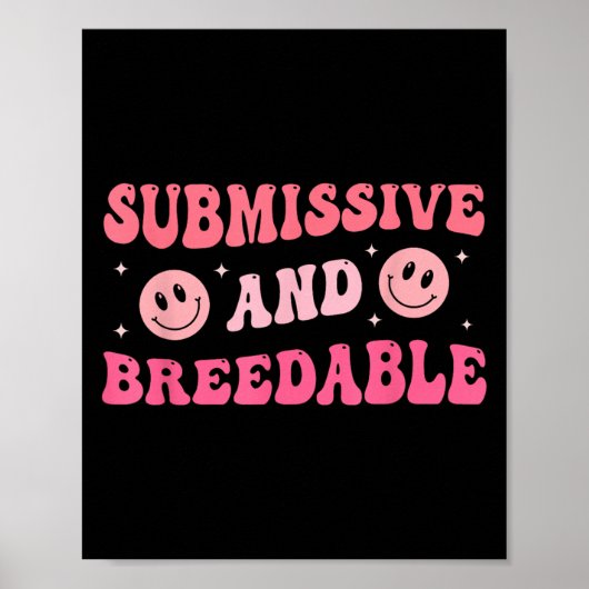 Poster Submissive And Breedable Groovy - Uni-adults, Blac (Devant)