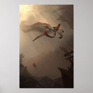Poster Subnautica - Léviathan Reaper