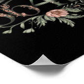 Poster Subtle Anti Trump 8647 Floral Boho Président (Coin)
