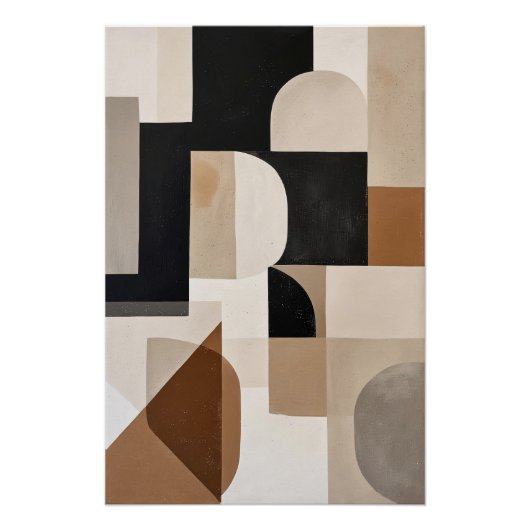 Poster Subtle Geometric Rhythm (Devant)