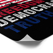 Poster Subtle Political Freedom Democracy &amp; Truth Ame (Coin)
