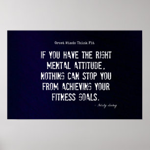 Poster Succès #4 d'attitude et de forme physique !