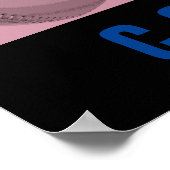 Poster Succès Courage Baseball Inspiration (Coin)