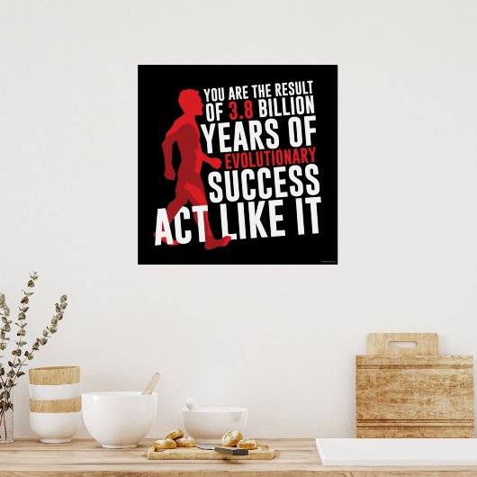 Poster Succès évolutionnaire (Cuisine)