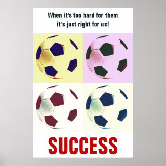Poster Succès Football Football Motivation Inspiration