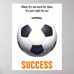 Poster Succès Football Football Motivation Inspiration