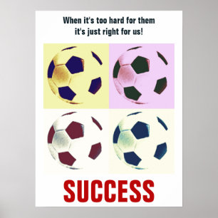 Poster Succès Football Football Motivation Inspiration