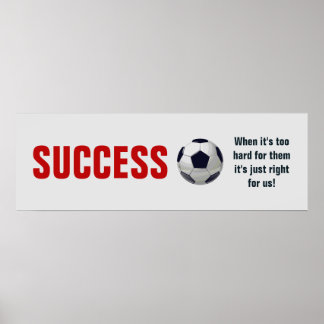 Poster Succès Football Football Motivation Inspiration