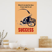 Poster Succès Football Motivationnel Inspirationnel PopAr (Cuisine)