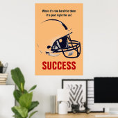 Poster Succès Football Motivationnel Inspirationnel PopAr (Bureau à domicile)