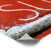 Poster Succès Motivation tendance Stylish Red Wall Brick (Coin)