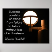 Poster Success Art Print ~~ Winston Churchill (Devant)