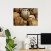 Poster Success Baseball Artwork Motivational Inspire (Bureau à domicile)