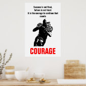 Poster Success Courage Football Inspirational Motivation (Cuisine)