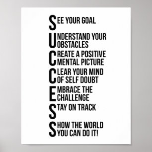 Poster Success Motivational Quotes