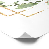 Poster Succulent Gold Welcome to Rehearsal Dinner Sign (Coin)