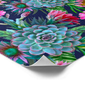 Poster Succulent jardin tropical (Coin)