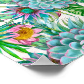 Poster Succulent jardin tropical (Coin)