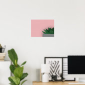 Poster Succulent minimaliste (Bureau à domicile)