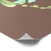 Poster Succulent verdure Fête des mariées de couronne Bie (Coin)