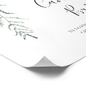 Poster Succulente verdure Ce panneau de bougie brûle pour (Coin)