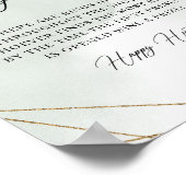 Poster Succulents boho eucalyptus cadre doré Chasse au an (Coin)