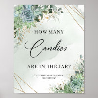 Succulents Combien de bonbons sont dans le pot