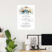 Poster Succulents Verdure et Mariage Citrouille Accueil (Bureau à domicile)