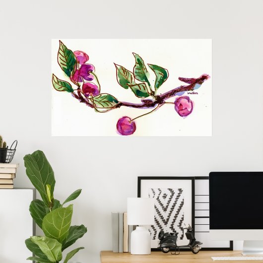 Poster Succursale de cerise (Bureau à domicile)