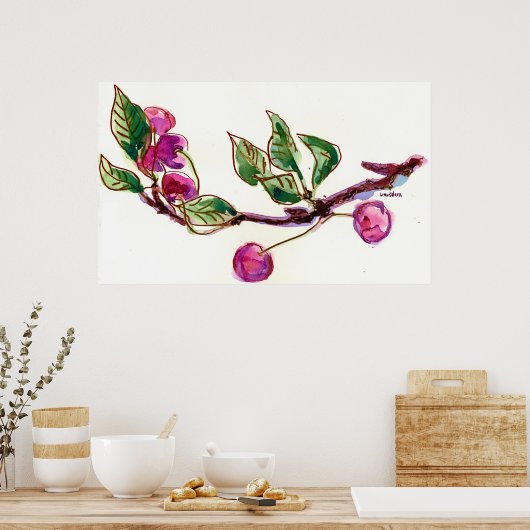 Poster Succursale de cerise (Cuisine)