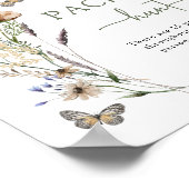 Poster Sucette Fleur Sauvage Verte (Coin)